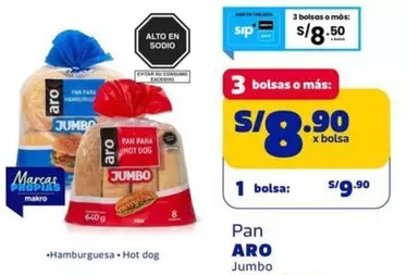 Aro - Pan Hamburguesa Hot dog