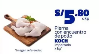 Pierna con encuentro de pollo