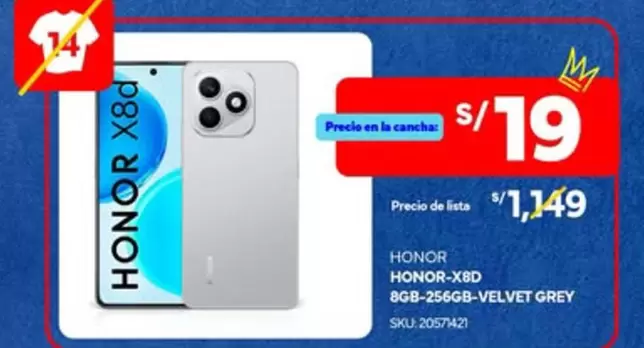 Grey - HONOR X8D 8GB-256GB
