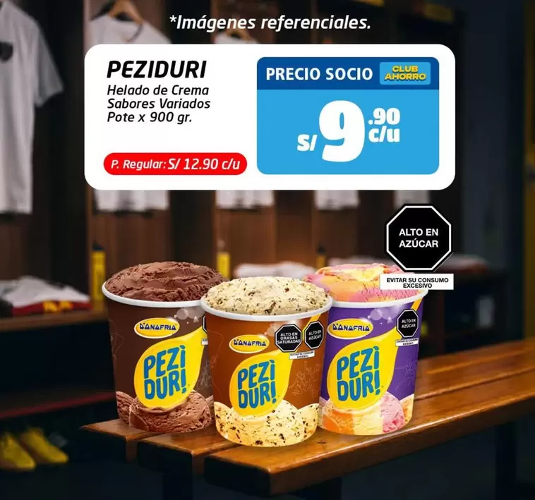 Peziduri - Helado de Crema Sabores Variados