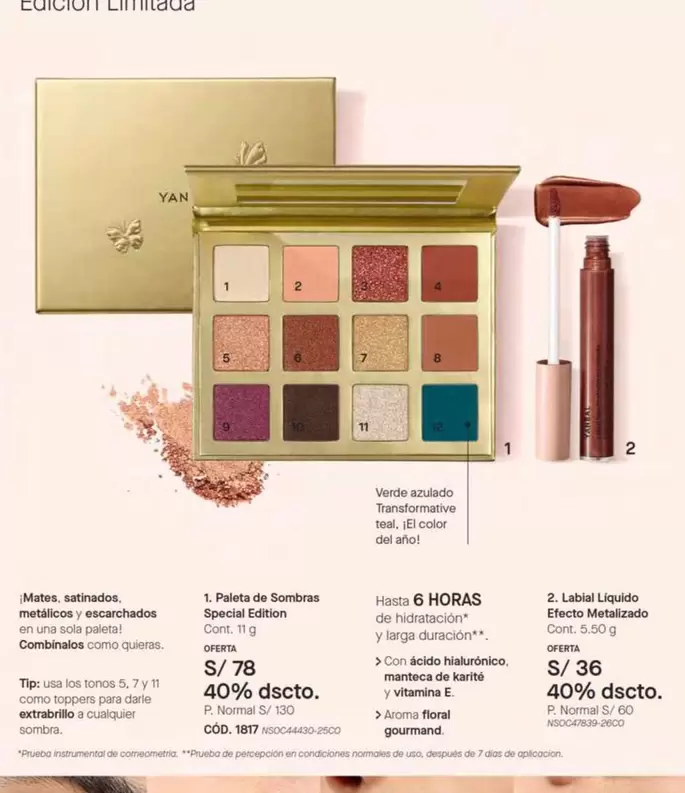 Yanbal - Paleta de Sombras Special Edition