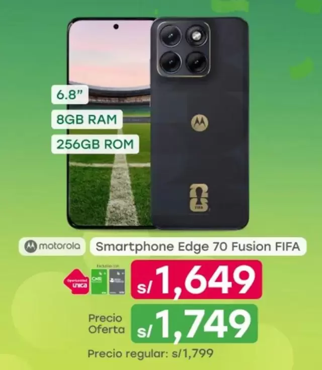 Motorola - Smartphone Edge 70 Fusion FIFA