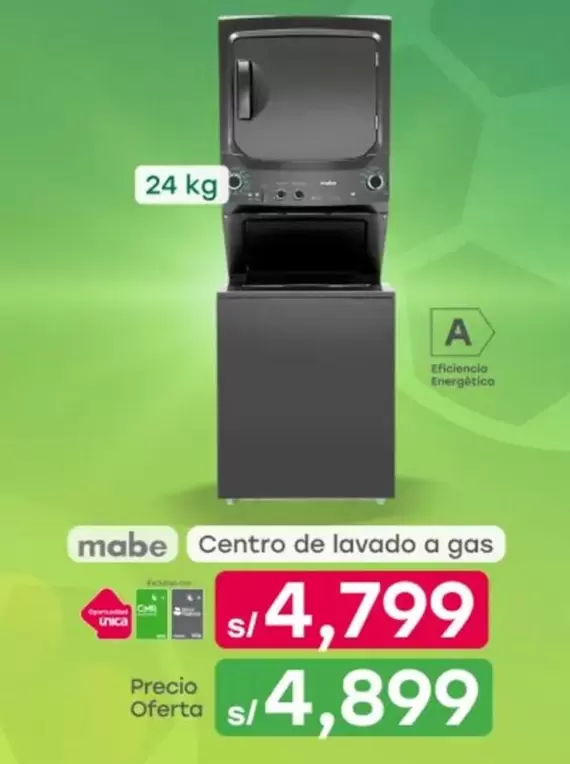 Mabe - Centro de lavado a gas