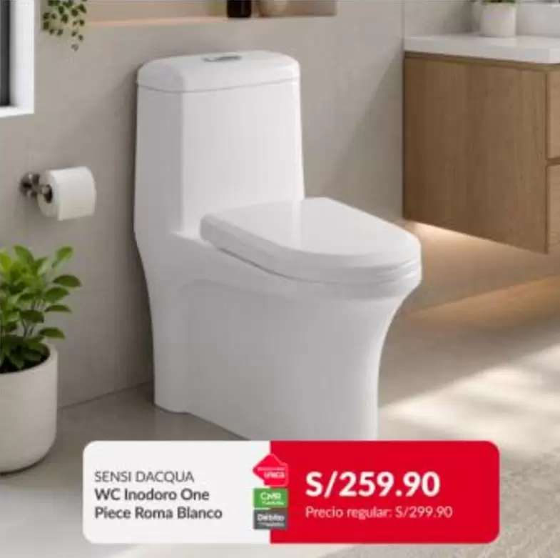Dacqua - WC Inodoro One Piece Roma Blanco