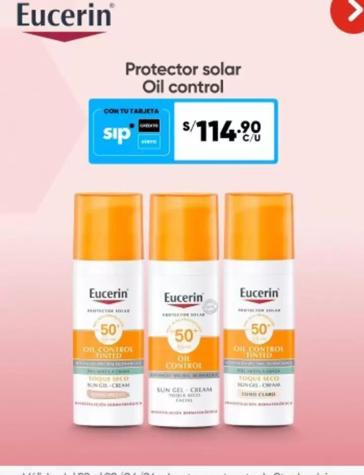 Eucerin - Protector solar Oil control