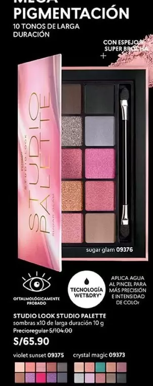 Studio - STUDIO LOOK STUDIO PALETTE sombreado x10 de larga duración 10 g