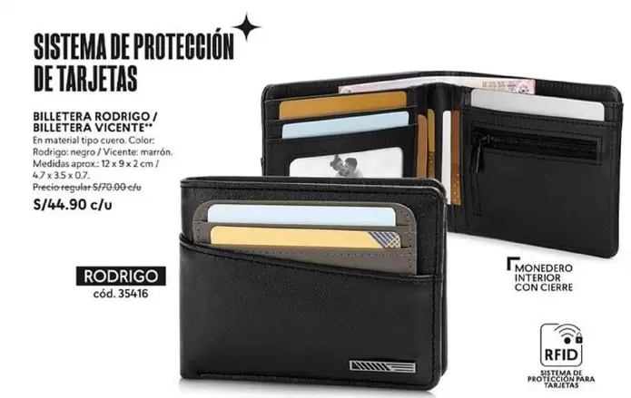 BILLETERA RODRIGO / BILLETERA VICENTE Cód. 35416