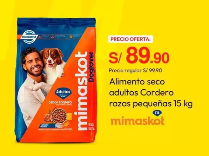 Mimaskot - Alimento seco adultos Cordero razas pequeñas