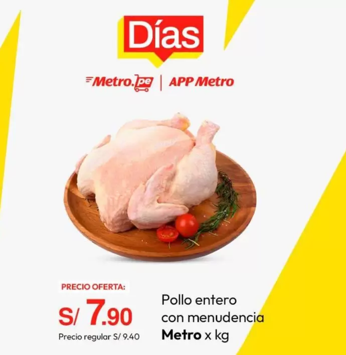 Metro - Pollo entero