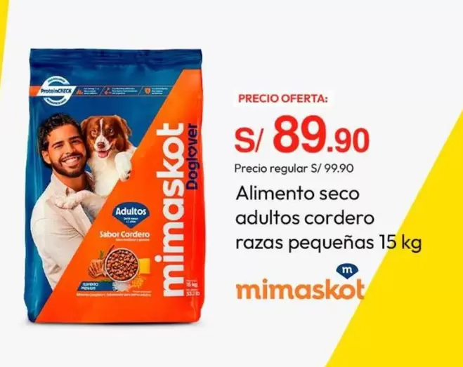 Mimaskot - Alimento seco adultos cordero razas pequeñas