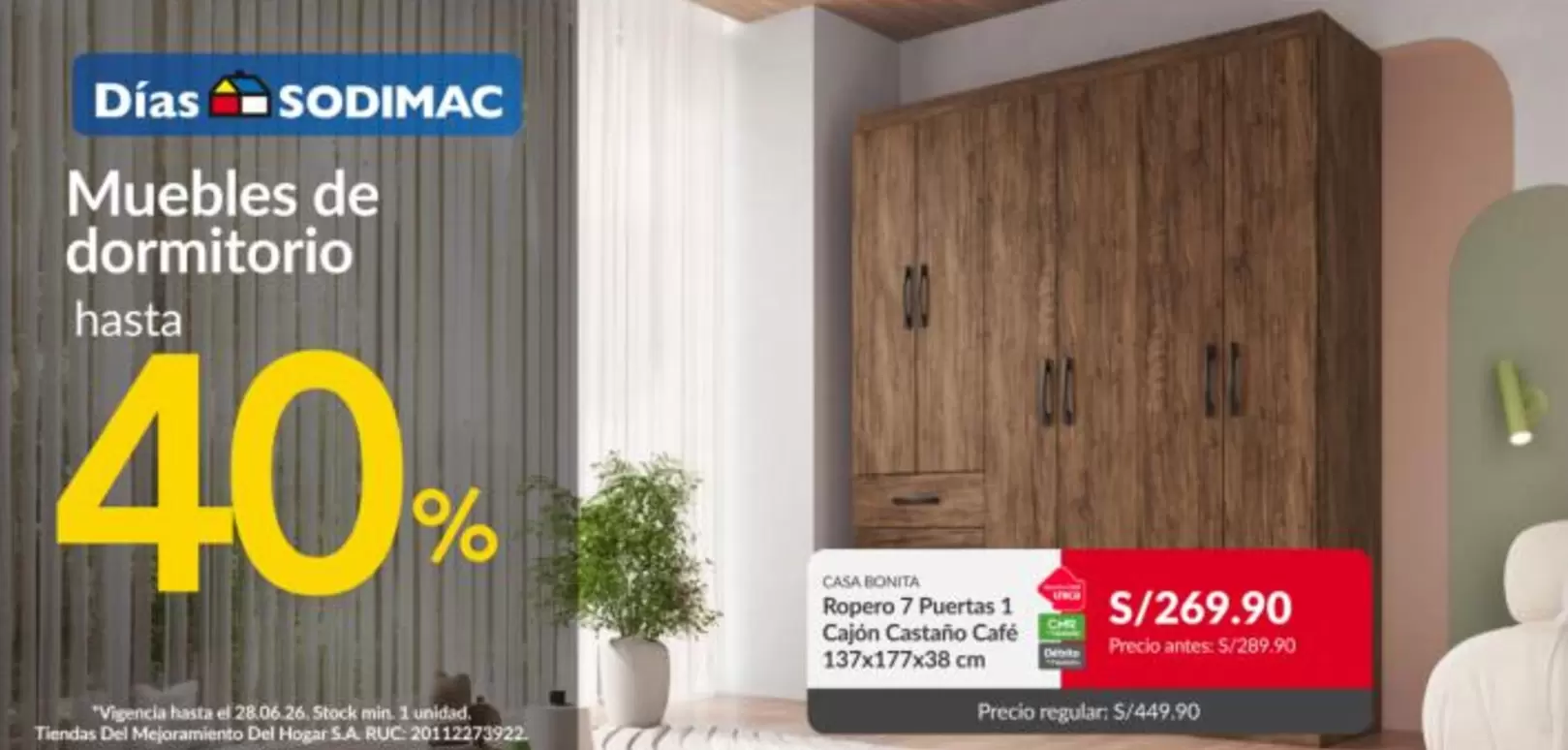 Sodimac - Muebles de dormitorio