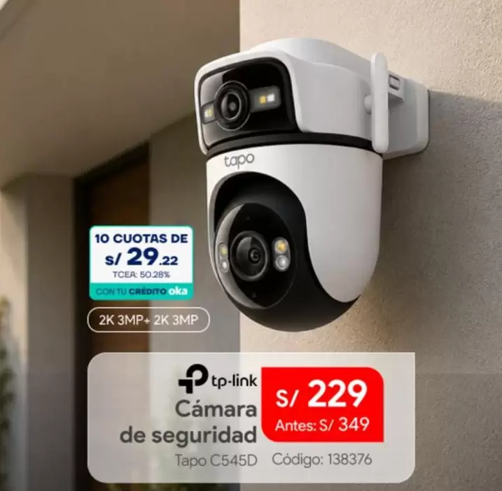 Tp-Link - Cámara de seguridad Tapo C545D