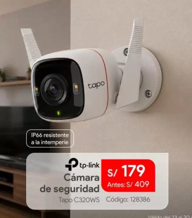 Tp-Link - Cámara de seguridad Tapo C320WS