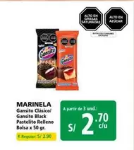 Marinela - Gansito Clásico/ Gansito Black Pastelito Relleno