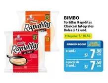 Bimbo - Tortillas Rapiditas Clásicas/ Integrales