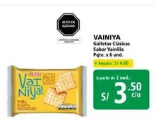 Costa - Galletas Clásicas Sabor Vainilla