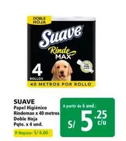Suave - Papel Higiénico Rindemax