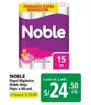 Noble - Papel Higiénico Doble Hoja