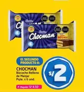Costa - CHOСMAN Bizcocho Relleno de Manjar Pqte. x 6 und.