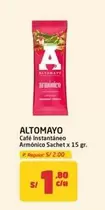 Altomayo - Café Instantáneo Armónico Sachet