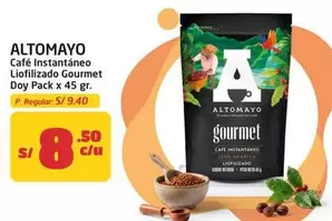 Altomayo - Café Instantáneo Liofilizado Gourmet Doy Pack