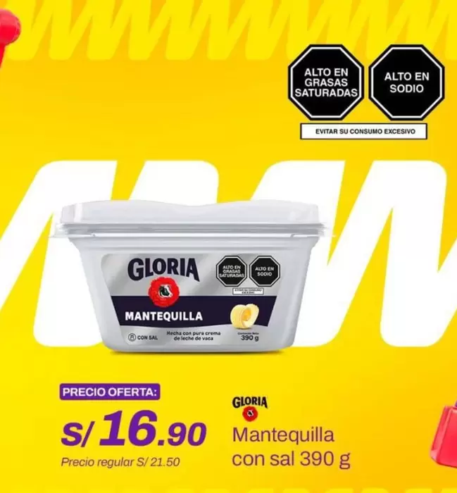 Gloria - Mantequilla con sal