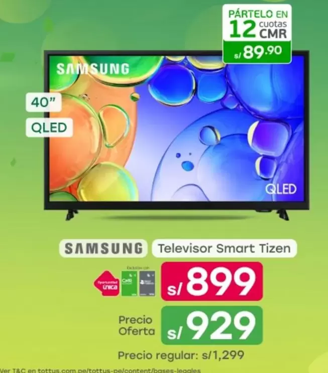 Samsung - Televisor Smart Tizen