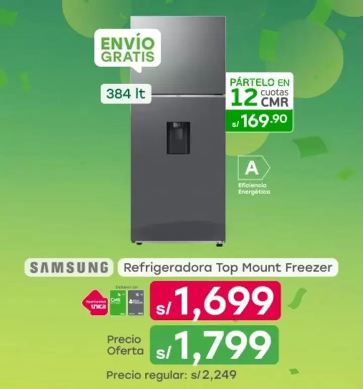 Samsung - Refrigeradora Top Mount Freezer
