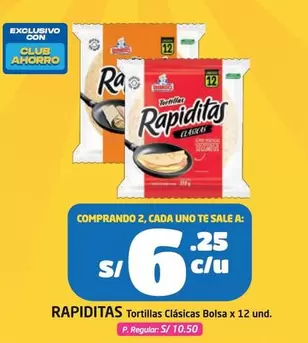 RAPIDITAS Tortillas Clásicas