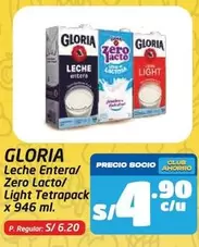 Gloria - Leche Enteral Zero Lacto/Light Tetrapack