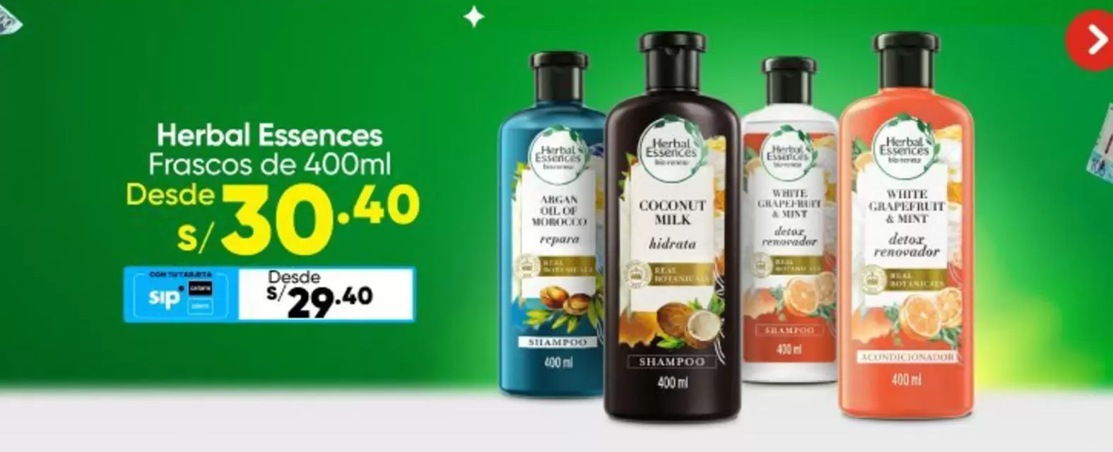 Herbal Essences - Frascos de 400ml