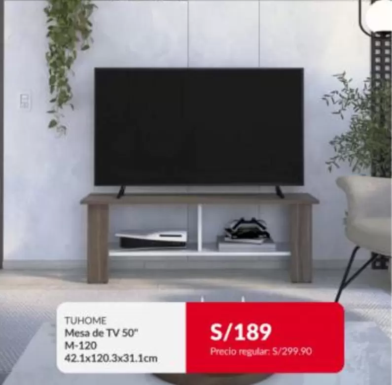 Mesa de TV 50" M-120