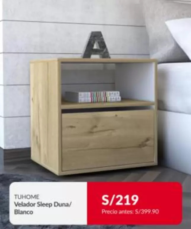 Velador Sleep Duna/Blanco