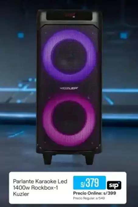 Parlante Karaoke Led 1400w Rockbox-1