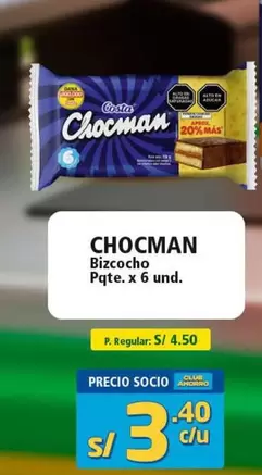 Chocman - Bizcocho Pqte.