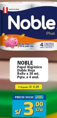 Noble - Papel Higi00nico Doble Hoja