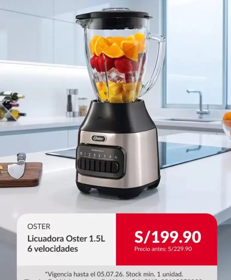 Oster - Licuadora 1.5L 6 velocidades