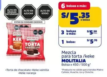 Molitalia - Mezcla para torta / keke