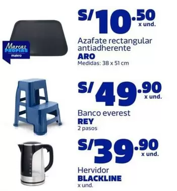 Aro - Azáfate rectangular antiadherente