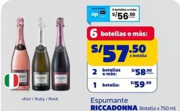 Riccadonna - Espumante Botella x 750 ml