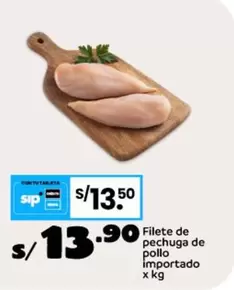 Filete de pechuga de pollo importado