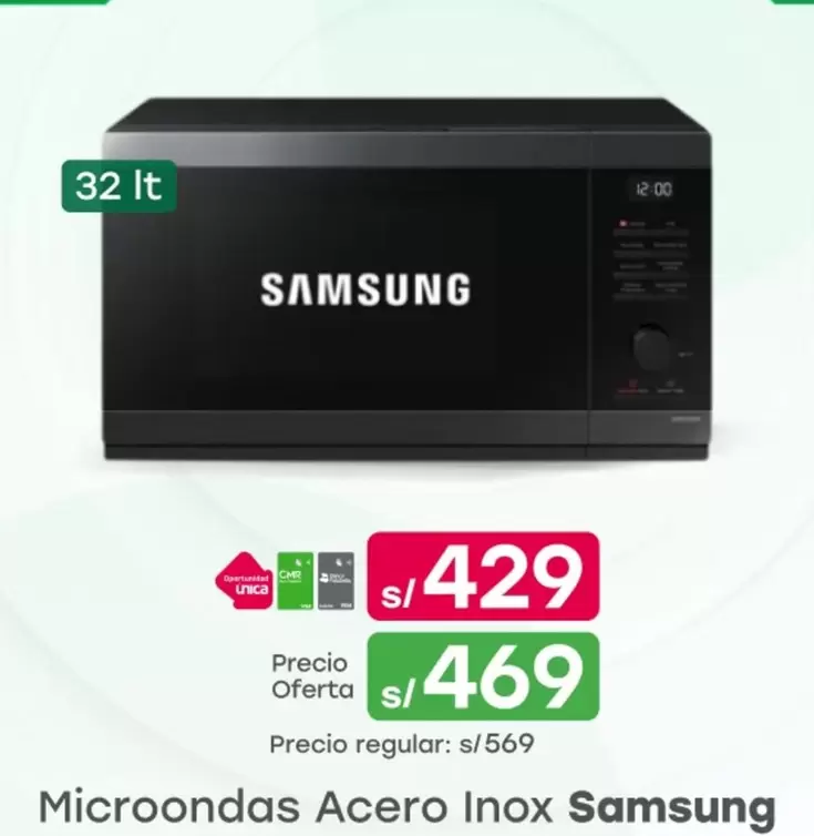 Samsung - Microondas Acero Inox