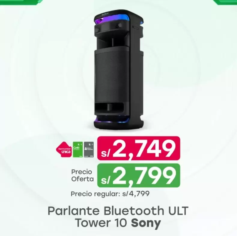 Sony - Parlante Bluetooth Tower 10