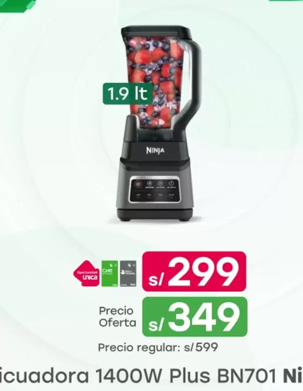 Licuadora 1400W Plus BN701