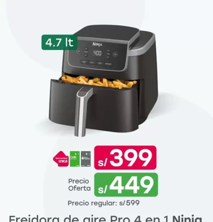 Pro - Freidora de aire 3.2 o 1 Ninja