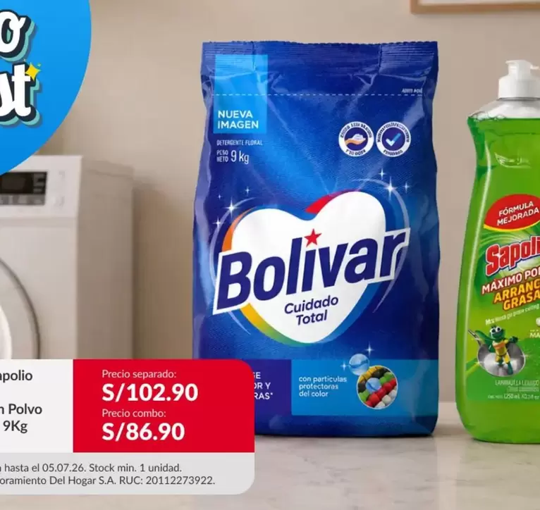 Bolívar - Detergente en Polvo