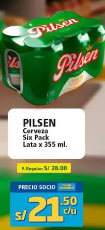 Pilsen - Cerveza Six Pack Lata