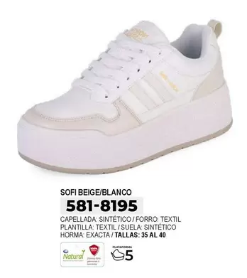 Natural - SOFI BEIGE/BLANCO 581-8195
