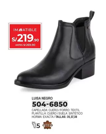 LUISA NEGRO 504-6850