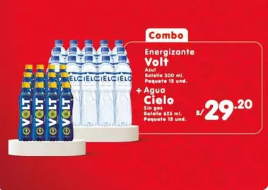 Volt - Combo Energizante  + Agua Cielo